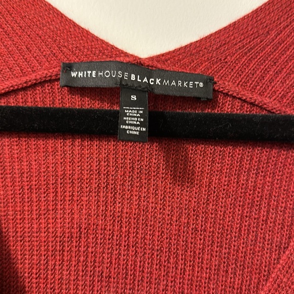 White House Black Market tunic sweater, size S. Red - Picture 2 of 3